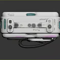 Sony Vintage Portable Music Player With Digital Screen Handle Knob And Buttons