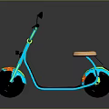 Colorful Bicycle With Green And Blue Frame Orange Seat And Floral Patterns On Wheels
