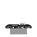 Modern Coffee Table With Marble Top And Sleek Metal Base Design Elements