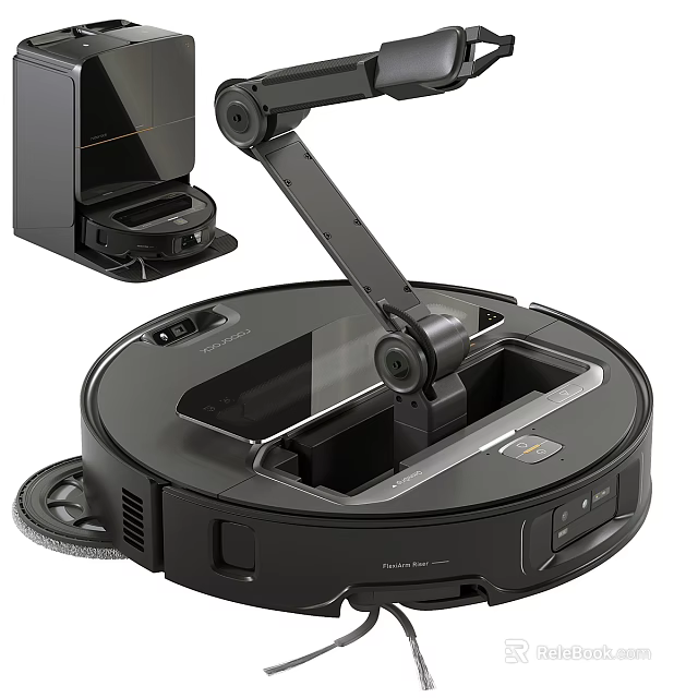Smart Robot Vacuum Cleaner With Automatic Dust Collection Base And Intelligent Navigation System 3d model 