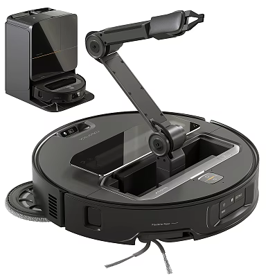 Smart Robot Vacuum Cleaner With Automatic Dust Collection Base And Intelligent Navigation System 3d model