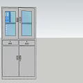 Elegant Modern Bookcase Design With Glass Doors Drawers And Storage Space