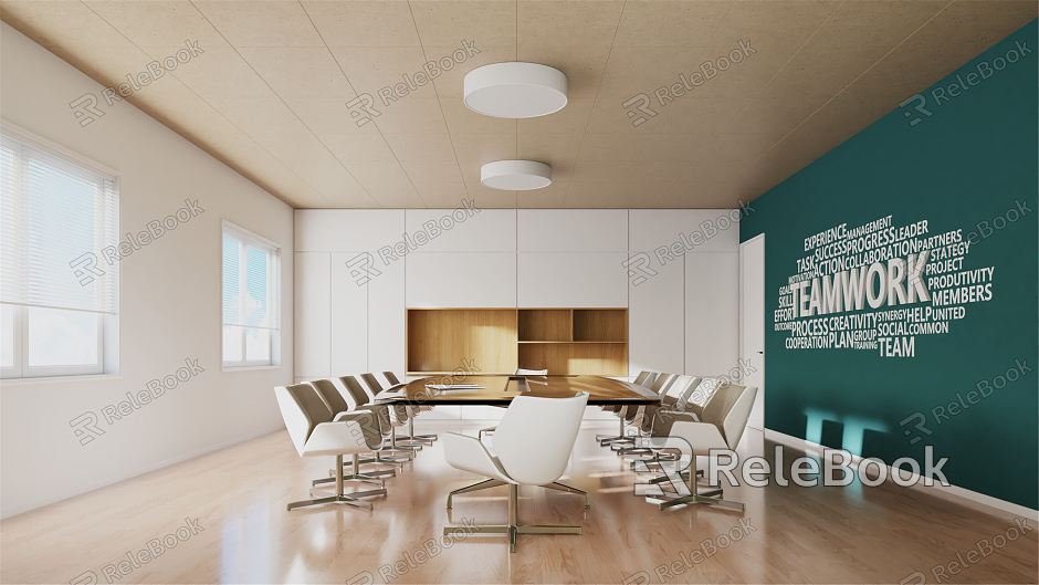 Modern Meeting Room Meeting Table and Chair model