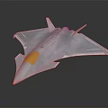 Modern Gray Stealth Fighter Jet Featuring Streamlined Body Sharp Nose Transparent Canopy And Triangular Wings