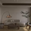 Cozy Rustic Dining Living Room Interior With Wooden Beams Decorative Shelves And Pendant Light