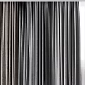 Gray Velvet Curtains With Double Layer Design For Indoor Window Drapery 3d model