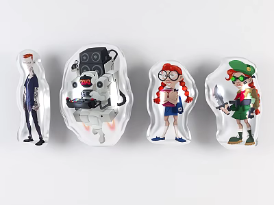 Modern Balloon Home Decoration Balloon Beauty Chen Pendant 3d model