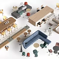 Modern Table And Chair Sets With Various Designs For Dining And Café Interior