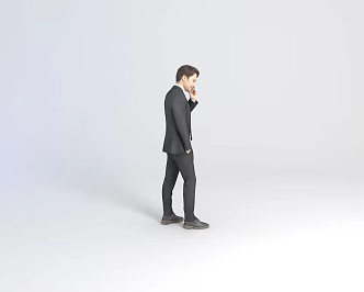 Clothing Business Male Model 3d model
