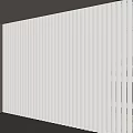 Modern White Vertical Blinds In Bright Interior With Natural Light And Wooden Accents