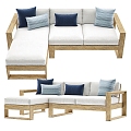 Double Sofa Outdoor Sofa Woven Sofa Rattan Sofa Multi-Person Sofa Sofa 3d model