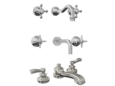 Faucet bathroom hardware model