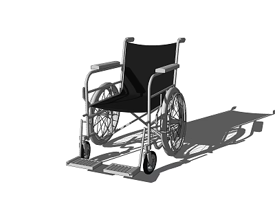 Medical Equipment Wheelchair With Ergonomic Design And Sturdy Frame For Mobility 3d model