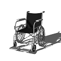 Medical Equipment Wheelchair With Ergonomic Design And Sturdy Frame For Mobility