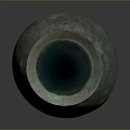 Iridescent Copper Vase With Turquoise Patina And Textured Surface Design