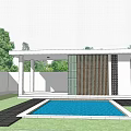 Modern Homestay Architecture 3d model