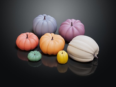 Modern Pumpkin Cartoon Pumpkin 3d model