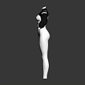 Black Leather Jacket With Zipper Closure White Shoulder Stripes And Long Sleeves