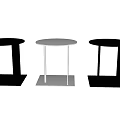 Minimalist Modern Side Tables Featuring Round Tops And Sleek Black White Green Bases