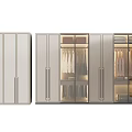 Sleek Modern Wardrobe Design With Sliding Doors Hanging Rods And Storage Shelves