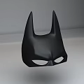 Iconic Black Batman Superhero Mask With Pointed Ears And Eye Cutouts