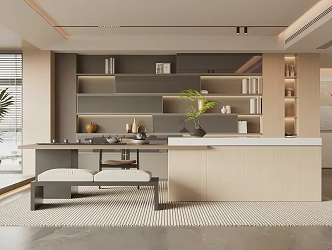 Modern Tea Room 3d model