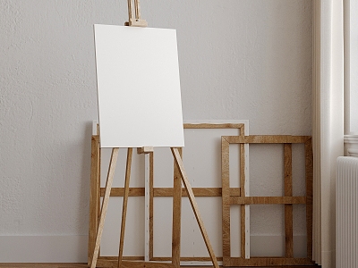 Paintboard easel painting tool 3d model