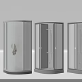 Stylish Glass Shower Enclosures with Modern Chrome Frames and Bathroom Accessories