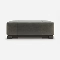 Gray Upholstered Sofa Bench With Modern Sleek Design And Dark Wooden Legs