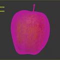 Fresh Red and Yellow Apple on Dark Glossy Surface with Vibrant Colors