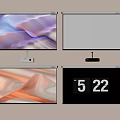 Modern Projection Curtain Projector Projection Curtain 3d model