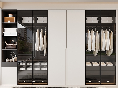 Open wardrobe model