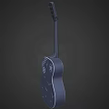 Acoustic Guitar With Hand Painted Hexagon Patterns And Artistic Design Using Art Supplies