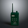 Green Walkie Talkie With Antenna Screen And Emergency Button For Daily Use