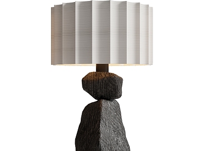 Quiet Table Lamp Ancient Table Lamp Stone Table Lamp 3d model