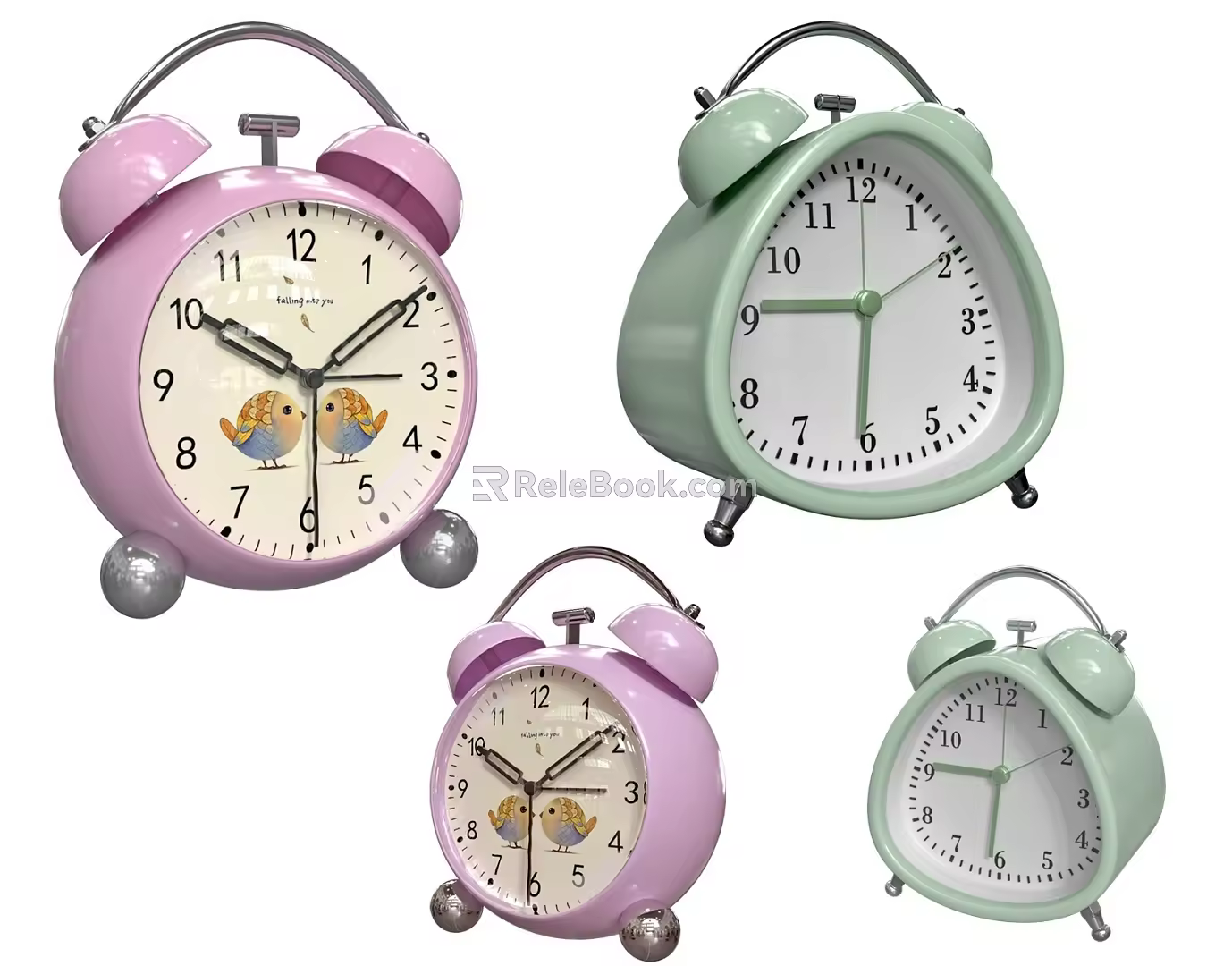 Alarm clock decorative ornaments clock 3d model