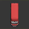 minibus minivan driverless bus school bus van box car 3d model