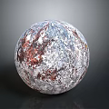 Multicolored Decorative Sphere With Textured Surface For Home Interior Decor