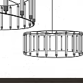 Elegant Modern Circular Chandeliers Featuring Slim Tube Lights In Interior Design