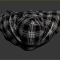 Stylish Plaid Hooded Scarf Design With Checkered Pattern And Warm Fabric