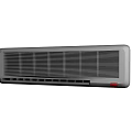 Air Conditioner Fan Wall Mounted Gray with Modern Sleek Grille Design