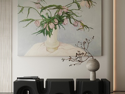 modern decorative painting 3d model