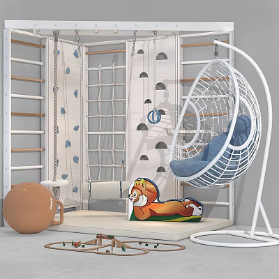 Modern play equipment Children's play equipment 3d model