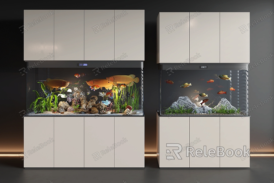 Aquarium Cabinet Fish Tank model