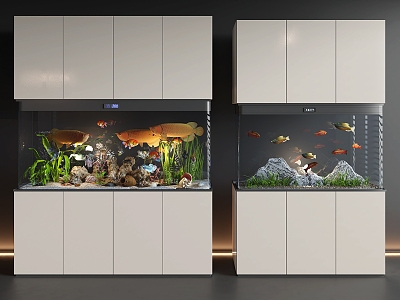 Aquarium Cabinet Fish Tank model