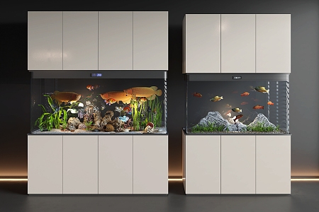 Aquarium Cabinet Fish Tank 3d model