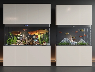 Aquarium Cabinet Fish Tank 3d model