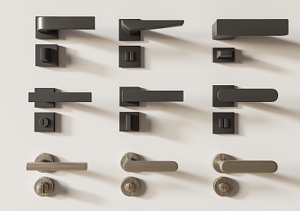 Modern Door Handle 3d model