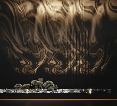 Modern water ripple lamp water ripple wall washer lamp 3d model