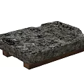 Quiet Stone Coffee Table Rectangular Coffee Table Rock Coffee Table Marble Coffee Table 3d model